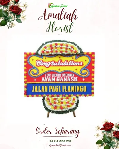 Bunga Papan Congratulation di Gintungcilejet